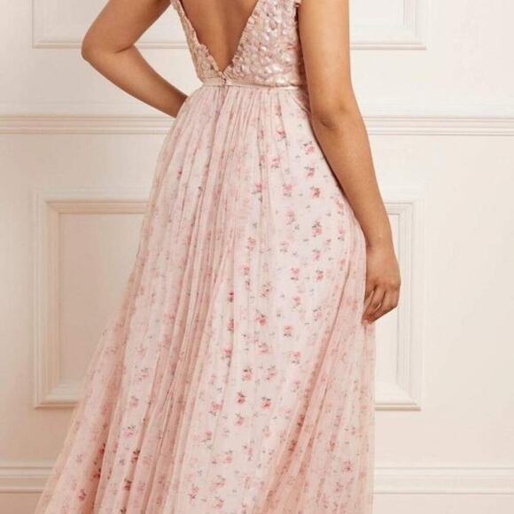 NWT Needle & Thread Bijou Aurelia Bodice Cami Gown Size US6 Embellished #1D453 - Picture 3 of 16